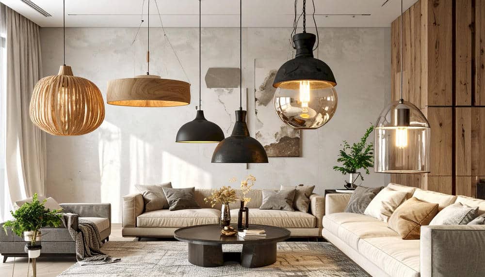 IDEGU Lot de 2 Lampe Suspension Luminaire Industrielle en Cage Diamant Noir Lustre Plafonnier Style Vintage Fer Forge pour Salon - Maison